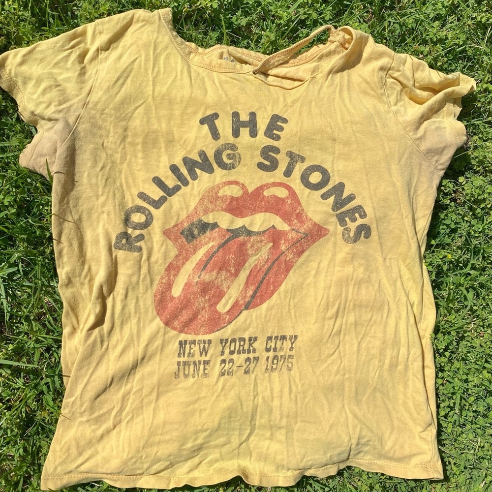 vintage rolling stones distressed band tee